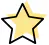 Hand-drawn five-pointed star with black outline and yellow fill at Asahi Poke & Tea, a Bubble tea store in Beacon